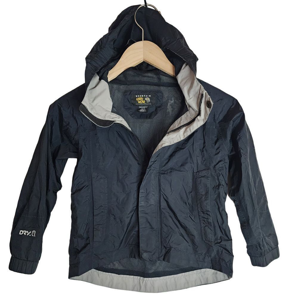 Mountain Hardwear Jacket Boy's Youth Size XS Black Hooded Full Zip Winter Coat